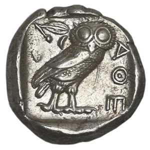 希少 WHC 古代ギリシャ BC400年代 アテネのフクロウ銀貨 BC443-421 貴重 アンティークコイン レア ふくろう おすすめ