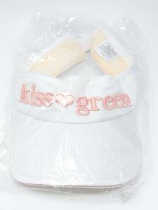 キスオンザグリーン kiss on the green サンバイザー 立体 ロゴ 刺しゅう レディース ゴルフウェア 新品 KHAOAZT