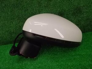  Audi A1 DBA-8XCAX original left door mirror white pearl right steering wheel 1 coupler 8 pin heater turn signal attaching side mirror 2011 year E10-3