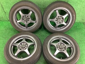 サマー タイヤ溝有 A-TECH シュナイダー AS-05 14インチ タイヤホイール4本 165/55R14 ヨコハマ ES31 '20年製 14×5J +43 PCD100 73mm 4H