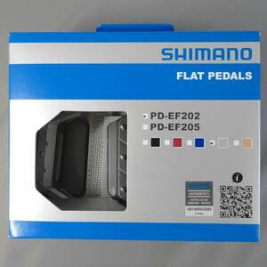 未使用 送料230円～ ★ SHIMANO シマノ フラットペダル PD-EF202S シルバー