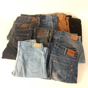 AO0307-3-3 ビッグサイズ デニム コーデュロイ 10点 まとめ dunhill ダンヒル LEVIS リーバイス LLBean GAP EDWIN ジーンズ 120サイズ