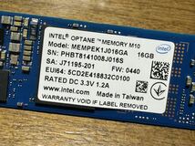 ★新品★Intel Optane メモリ 16GB M10 PCIe M.2 2280 SSD_画像3