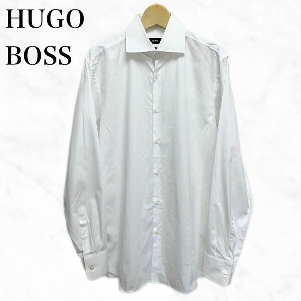 HUGO BOSS カッターシャツ　白　ホワイト　ワイシャツ　長袖シャツドレスシャツ 白シャツ 