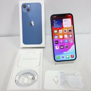 *安心60日保証* SIMフリー iPhone 13 256GB ブルー 付属品未使用 Softbank 利用制限保証2年 インボイス可 送料無料【k0521-615-0522本】清T