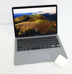 超美品 60日保証 MacBook Air 13 M1チップ 8GB 256B グレー バッテリー最大容量99% インボイス可 送料無料 【k0521-580-0521】清T