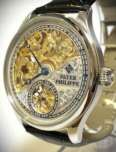 ☆気品溢れる☆パテックフィリップ/彫金/スケルトン/PATEK PHILIPE/1924年/メンズ手巻腕時計/アンティーク/安心保証/OH済/ 動作良好