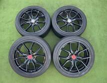 ◆希少！RAYS GRAM LIGHTS 57FXXレイズグラムライツ ◆18x7.5J+50/PCD:114.3/5穴◆4本.215/45R18 .ノア,ヴォクシー,アクセラ, エステイマ等_画像1