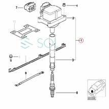 BMW E34 E32 E38 イグニッションコイル 8本セット(1台分) 530i 540i 730i 740i 740iL 12131402440 12131731884 12131402713 12131703359_画像5