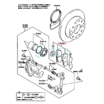 三菱 タウンボックス(DS17W) ミニキャブ(DS16T DS17V) フロント ブレーキパッド シム付 左右セット MQ506047 出荷締切18時_画像2