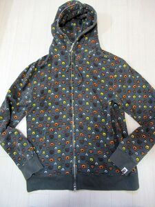  A Bathing Ape big size Logo pattern sweat Parker XL