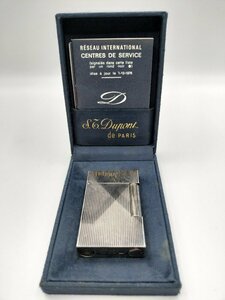 1 jpy ~ S.T. Dupont Dupont gas lighter silver operation not yet verification present condition goods delivery J496