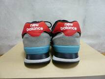 NEW BALANCE ML574JHO スニーカー スエード メッシュ ブラック 28.0cm ニューバランス ランニングシューズ ウォーキングシューズ 574_画像5