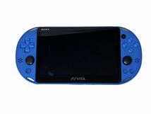 SONY ソニー PlayStation Vita本体 Wi-Fiモデル PSVITA本体 PCH-2000 ZA23 アクア・ブルー PS Vita 箱付き ジャンク_画像2