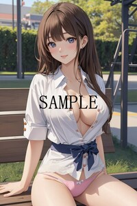 5.18_280【全て1点もの】1スタ『A4サイズ 美女ポスター』高品質光沢紙 イラスト アート コスプレ セクシー 水着 制服 下着 美女 巨乳