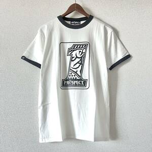 美品★PROSPECT ANGLERS CLUB 半袖Tシャツ リンガーT プロスペクトアングラーズクラブ PAC トリム 釣り フィッシング バス ホワイト L