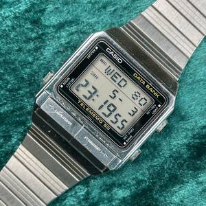 15 Vintage CASIO Casio Data Bank DB-500 стекло красивый цифровой кварц оригинал пятно скользящий лампочка-индикатор мужской chipkasi80 годы 