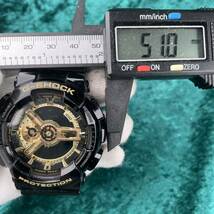 29 CASIO G-SHOCK GA-110GB カシオ Gショック アナデジ ブラックxゴールド 純正ベルト バックライトOK_画像10