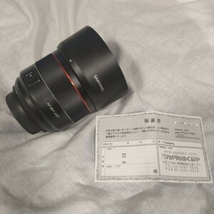 AF85mm F1.4 キヤノンEFマウント　サムヤン SAMYANG Canon