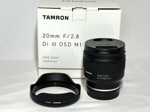  Tamron 20mm F/2.8 Di Ⅲ OSD M1:2 SONY E mount mirrorless for 