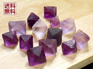 パープルフローライト ５０ｇパック 八面体 原石 Fluorite 蛍石 送料無料