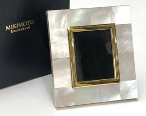 MIKIMOTO フォトスタンド ミキモト　インターナショナル　シェル　シェル枠　写真立て　18683615