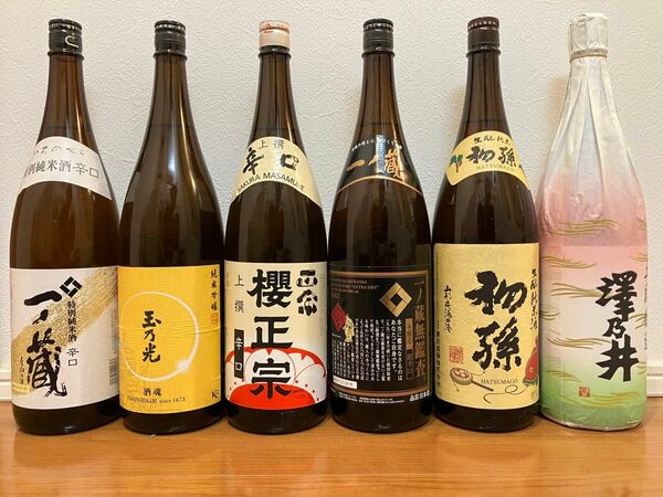 日本酒　多種類　一升瓶6本まとめ出品
