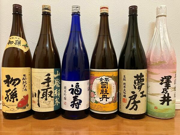 日本酒　多種類　一升瓶6本まとめ出品