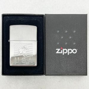 ZiPPO ジッポー オイルライター シルバー USA アメリカ イーグル 鷲 1997年 着火未確認 ヴィンテージ 喫煙具 箱付き
