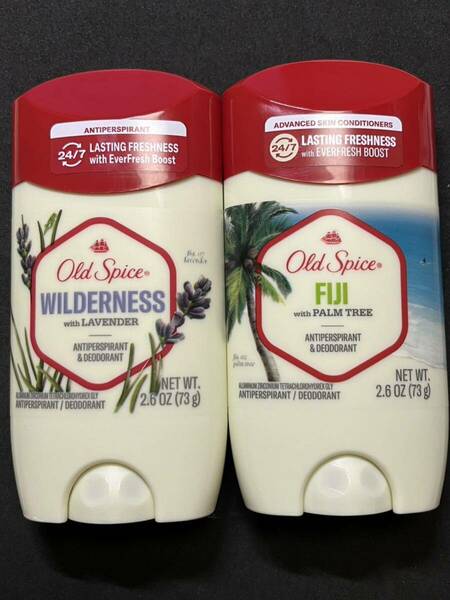 2本セット 白スティック オールドスパイス FIJI ウェルダネス 制汗剤 デオドラント old spice 