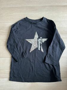 THESHOP TK キッズ　Tシャツ 黒　140 7分袖　