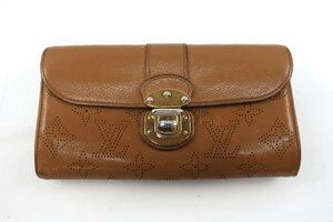 ★【B送900円】　230　LOUIS VUITTON　ルイヴィトン　ポルトフォイユ・イリス　マヒナ　M58140　レディース　長財布　ウォレット　キャメル