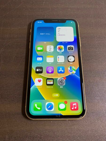 51592 iPhone XR 128GB イエロー　SIMフリー　ジャンク品　※本体のみ