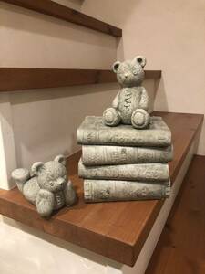 * free shipping foreign book . teddy bear. objet d'art lovely antique style interior gardening Vintage color antique style 