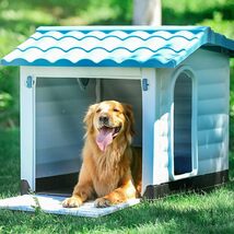 屋外犬小屋中型および大型犬小屋屋外ゴールデンレトリバー犬小屋屋外防雨および防水ペットハウス設置が簡単 92x69x66cm_画像3