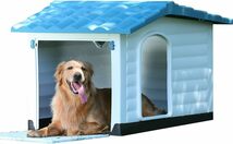 屋外犬小屋中型および大型犬小屋屋外ゴールデンレトリバー犬小屋屋外防雨および防水ペットハウス設置が簡単 92x69x66cm_画像7