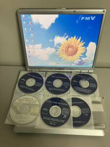 送料無料 Fujitsu FMV BIBLO NB40S 美 XP ノート PC 富士通 リカバリ ディスク 添付 HD= 80GB メモリ= 768MB MS-Office 無 画像参照 NC NR