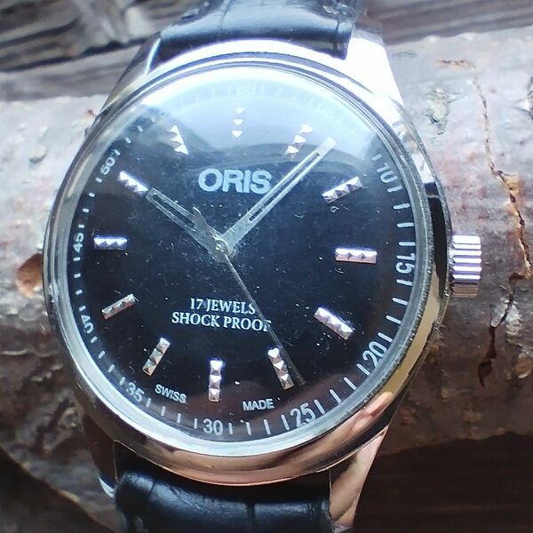 ●美品！●オリス■ORIS 手巻き機械式1980年代ヴィンテージメンズ腕時計アンティーク即納 男性人気ブランドc