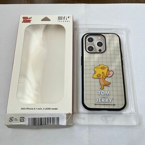 605p0311☆ グルマンディーズ トムとジェリー IIIIfit Clear (イーフィット クリア) iPhone15 Pro 対応 ケース ジェリー TMJ-196B