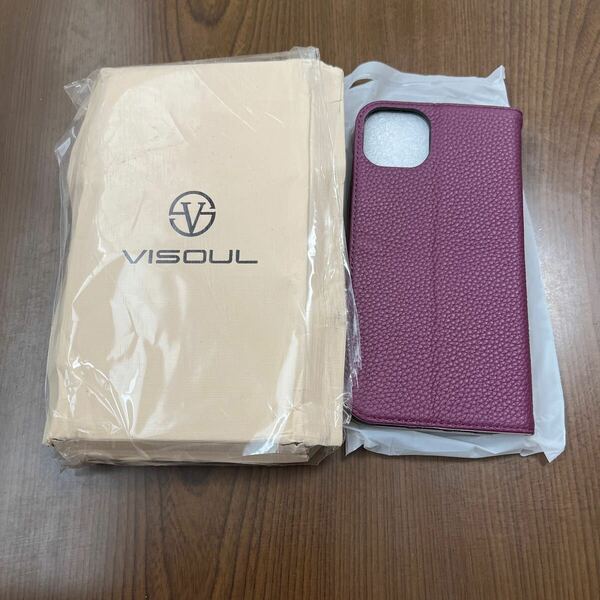 605p0637☆ VISOUL iPhone15 Plus ケース 手帳型 本革 MagSafe対応 スマホケース レザーケース 手帳型ケース 