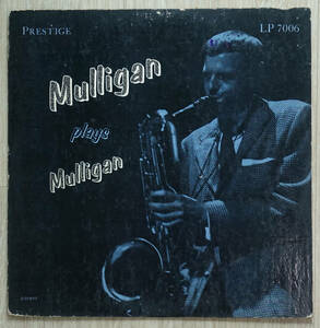極美盤! US Prestige PRLP 7006 オリジナル Gerry Mulligan Plays Mulligan NYC/DG/RVG