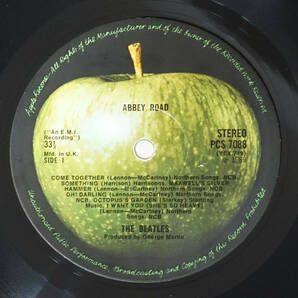 UK Original 初回 APPLE PCS 7088 ABBEY ROAD / The Beatles MAT: 2/1+No Her Majestyの画像3