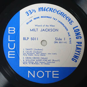 US BLUE NOTE BLP 5011 オリジナル Wizard of the Vibes / Milt Jackson Lexington/DG/EAR/Flat Edgeの画像3