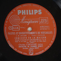 初期セット! 仏PHILIPS Minigroove Fastes et divertissements de Versailles モーリス・エウィット_画像5