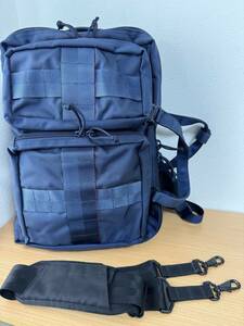 百名品●定価82500円●極美品●ブリーフィング BRIEFING×BEAMS PLUS 別注 “3WAY BAG” リュックサック アメリカ製 ネイビー