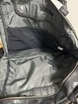 最高級●定価92400円●極美品●吉田カバン ポーター ラゲッジレーベル エレメント LUGGAGE LABEL ELEMENT 3way リュックサック レザー 黒_画像9