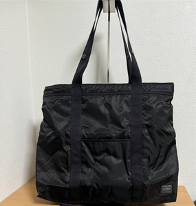  ultra rare * ultimate beautiful goods * Yoshida bag × ANA collaboration PORTER Porter pa Cub ru tote bag (ANA machine inside sale limited commodity |ANA original design ) black 