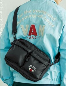 VAN JAC 軽量 ショルダーバッグ 6ポケット 男女用バッグ ブランドムック限定品 ※バッグのみ発送
