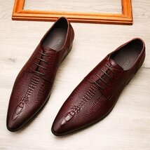 wine red XD-961 職人手作り 40サイズ25.cm程度 【新品未使用】高品質 人気新品 メンズ シューズ ビジネスシューズ 職人手作り 本_画像6