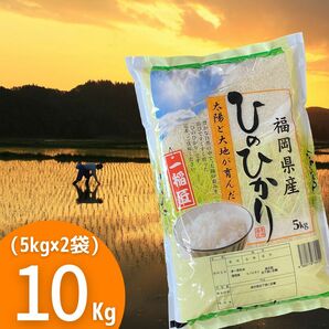 ヒノヒカリ10kg(5kg×2) 令和5年 福岡県産 白米 美味しい お米 安い 検査米 